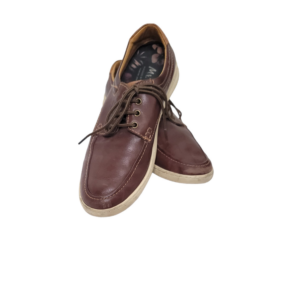 Mr. Cat Men’s Washed By The Sea Lace Up Leather Sneaker